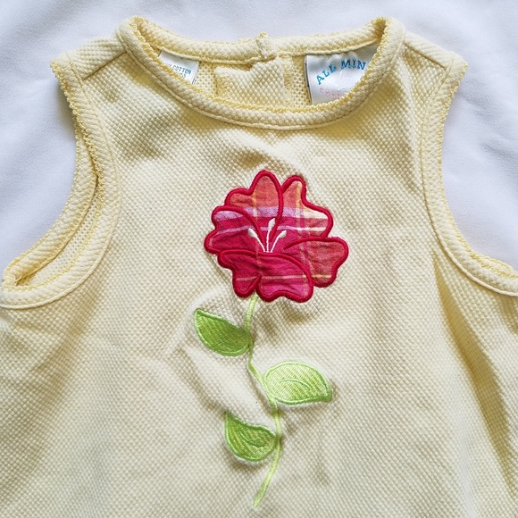 🌟4/$10🌟 Yellow Sleeveless Dress & Shorts Set - Picture 3 of 7